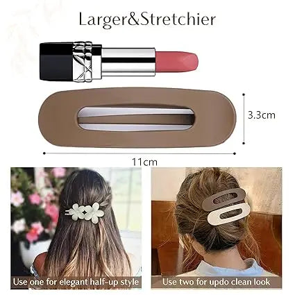 5-Pack Matte Lay Flat Claw Clips Non Slip Multi Style Hair Accessories for Women Girls Wedding and Party Hair Decor