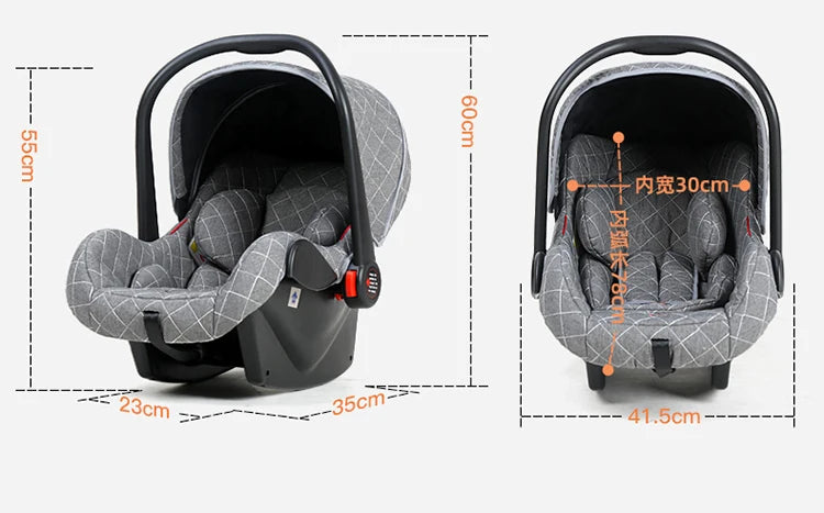 Luxury Baby Stroller 3 in 1 High Landscape Cart Can Sit Lie