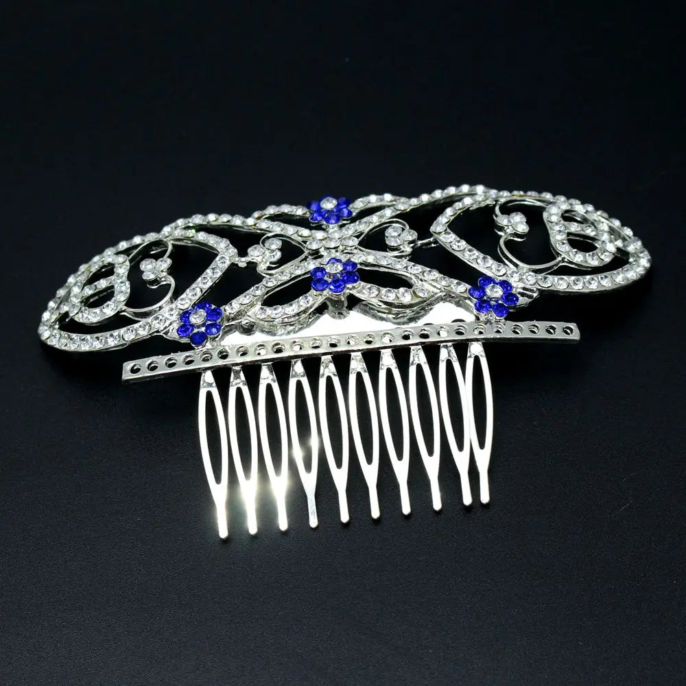Movie "The Twilight" Film Quality Breaking Dawn Bella's Hair Comb Bridal Crown with Blue Crystals