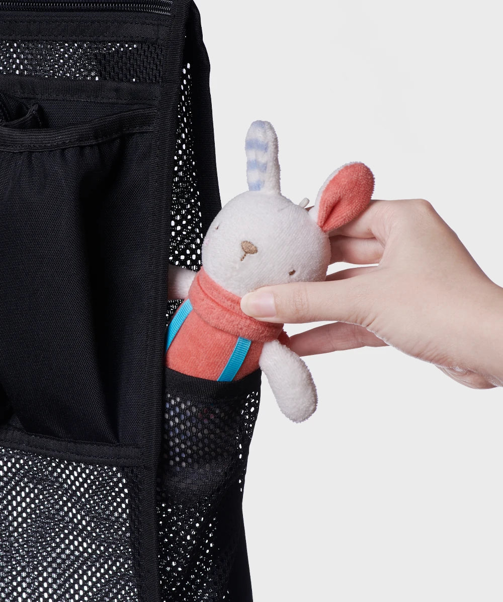 Sunveno Baby Stroller Organizer Bag Infant Pram Cart Storage Bag with Insulated Pockets and 7 Pockets for Stroller Accessories