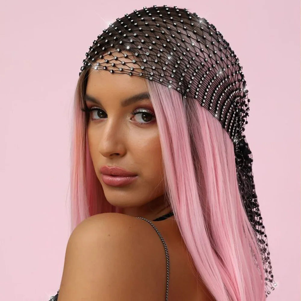 Stonefans Luxury Rhinestone Head Scarf Hair Accessories