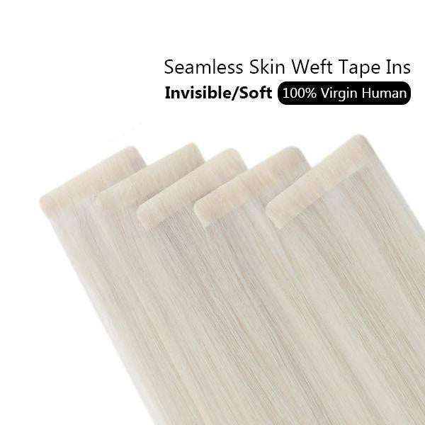 [12 Months] Ugeat Invisible Tape In Human Hair Extensions