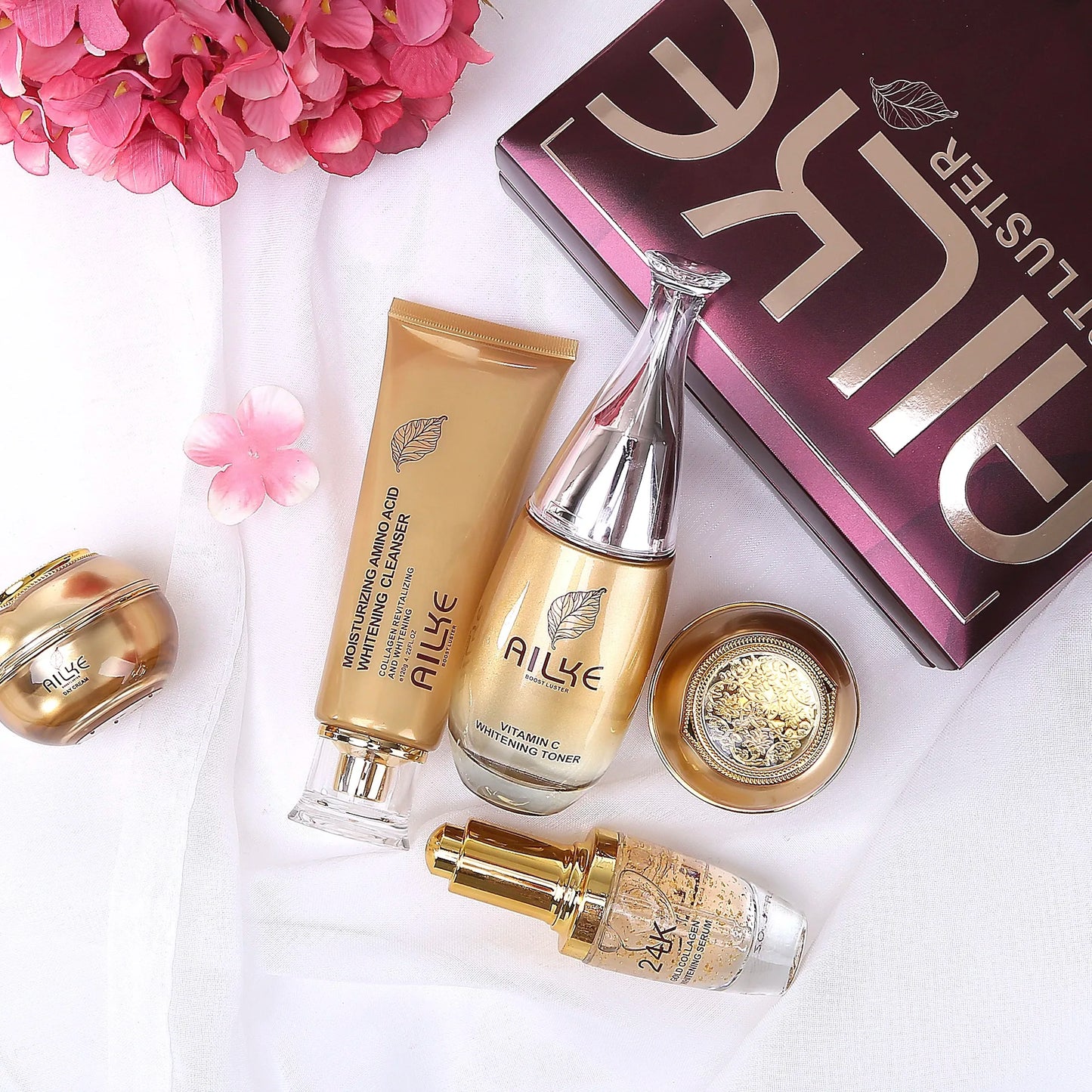 AILKE Cosmetics Facial Skin Care Set Moisturizing Whitening Sleeping Beauty Wrinkle Cream Female Wholesale