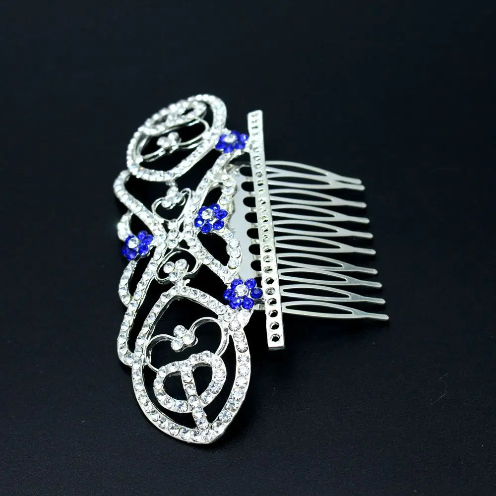 Movie "The Twilight" Film Quality Breaking Dawn Bella's Hair Comb Bridal Crown with Blue Crystals