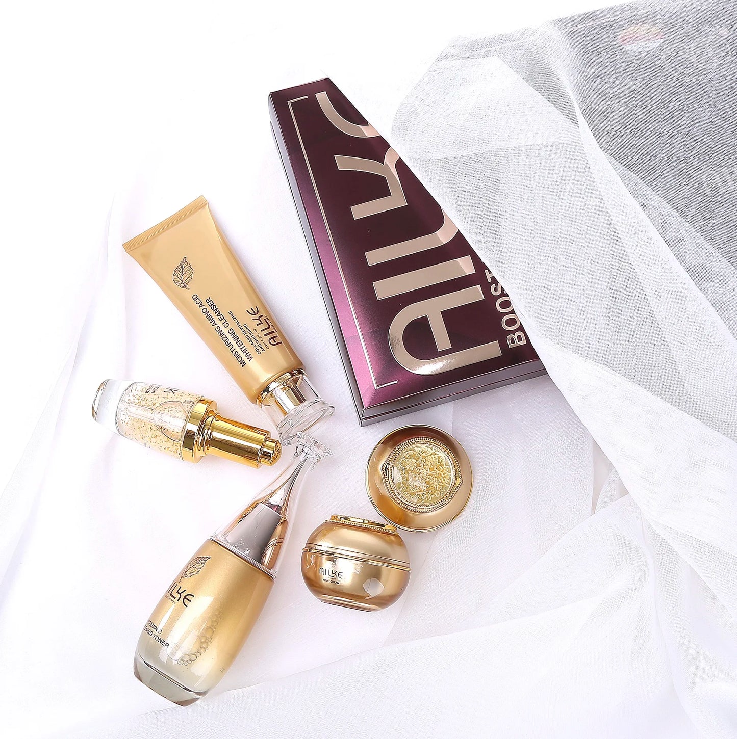 AILKE Cosmetics Facial Skin Care Set Moisturizing Whitening Sleeping Beauty Wrinkle Cream Female Wholesale