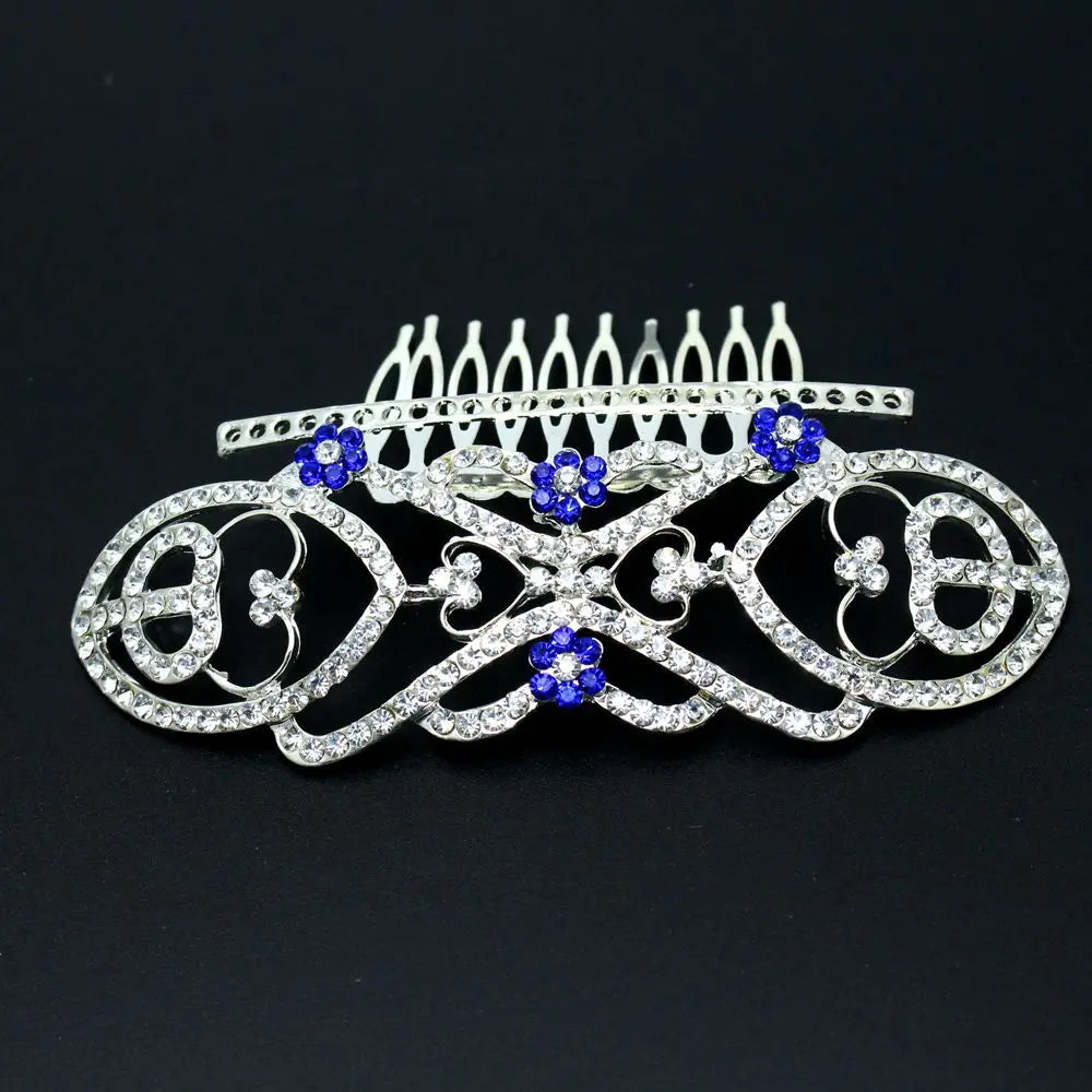 Movie "The Twilight" Film Quality Breaking Dawn Bella's Hair Comb Bridal Crown with Blue Crystals