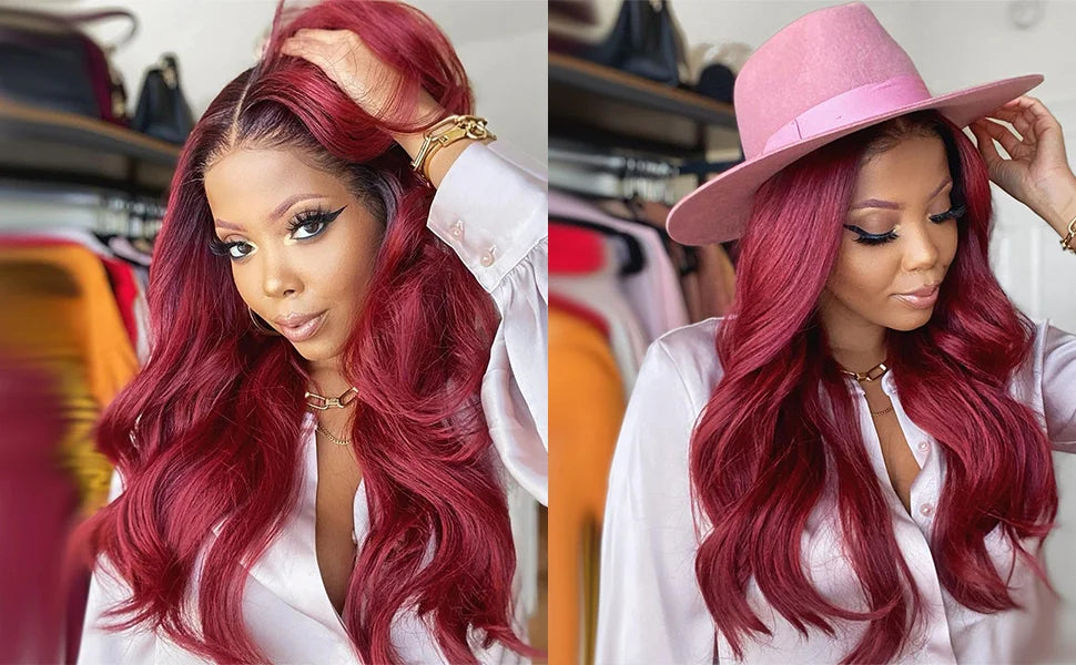 1B99J Body Wave Bundles With Closure Brazilian Human Hair Weave 4x4 Lace Closure 3/4 Bundles Remy Hair Extensions