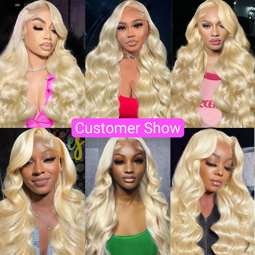 30 50Inch Colored Blonde 613 Body Wave Bundles Human Hair