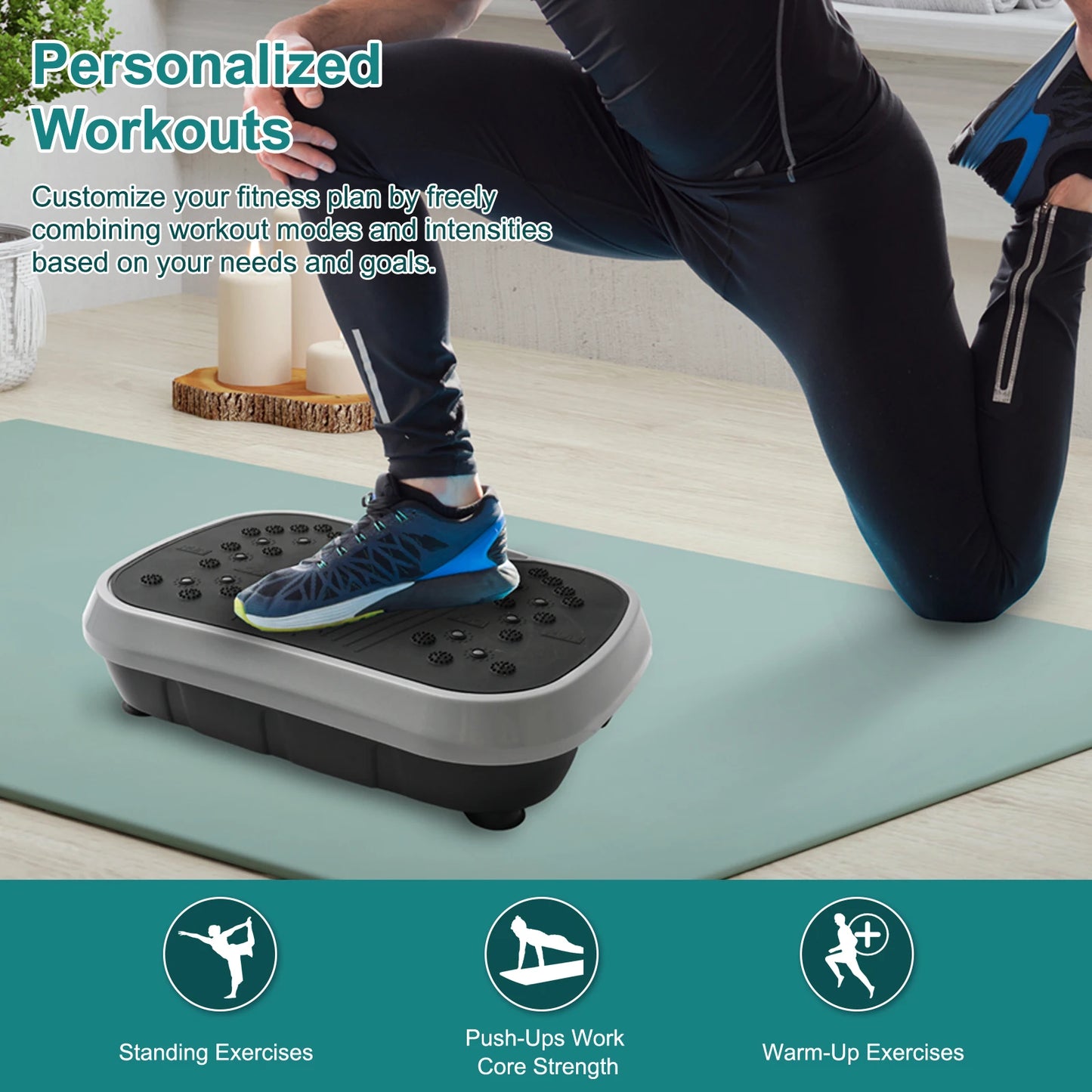 Vibration Plate Exercise Machine Fat Burning Home Equipment