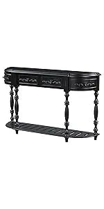 Console Table Sideboard Sofa Entryway Side Table Furniture with Six Drawers and Bottom Shelf for Living Room Home Decor