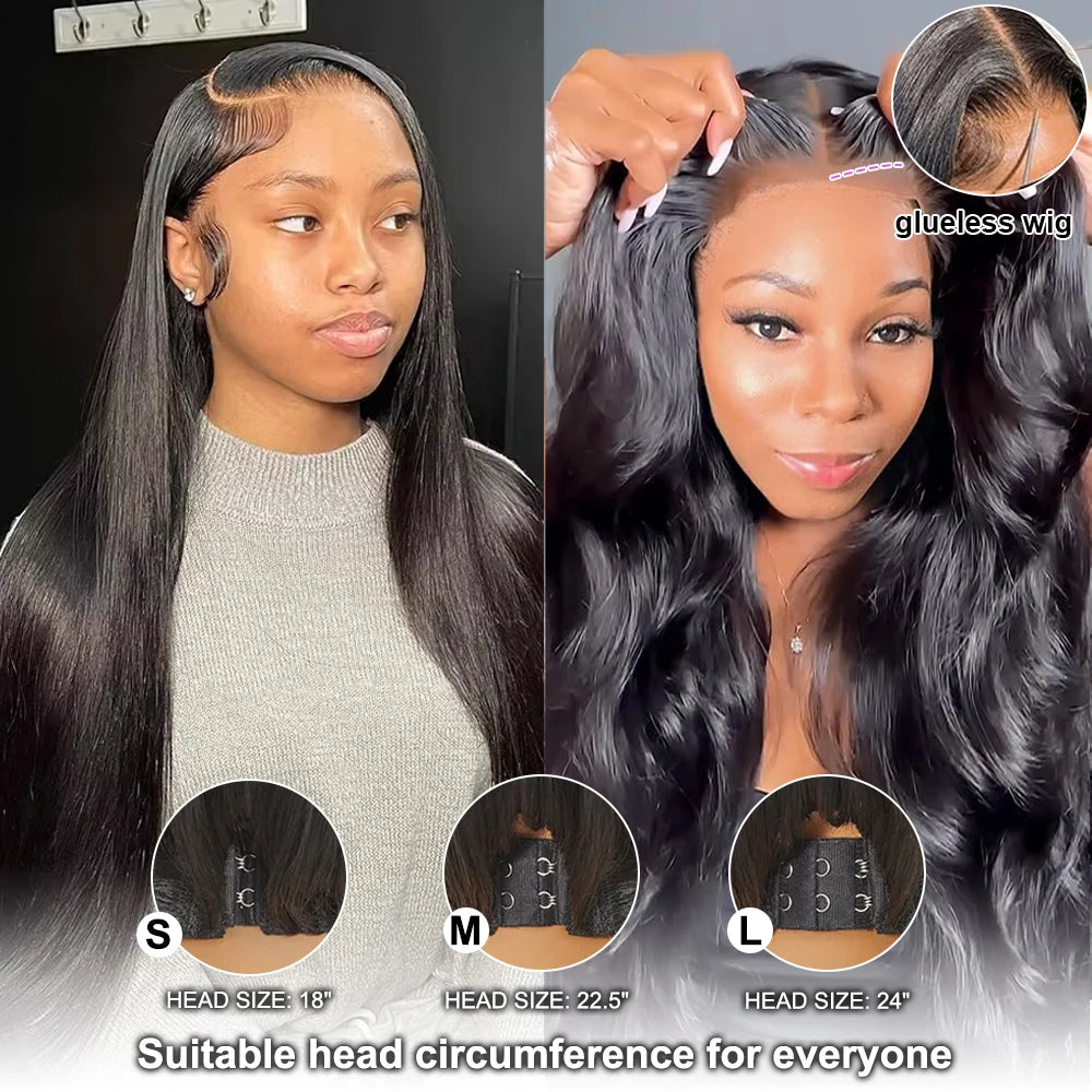 250Density 30 Inch Glueless Wigs Human Hair 13x6 HD Lace