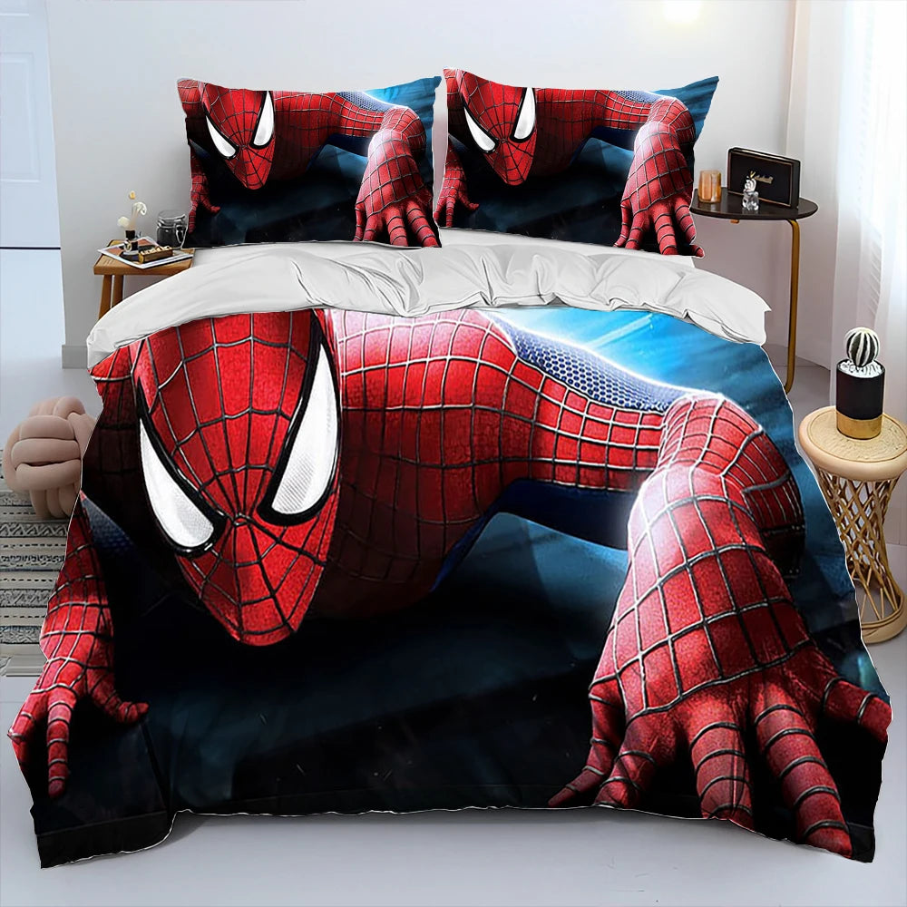 23 Style Spider Man Cartoon Marvel Comforter Bedding Set