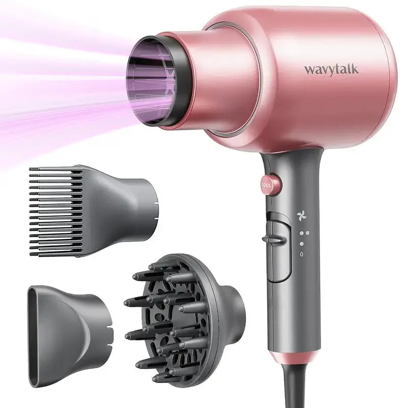 Wavytalk Professional Ionic Hair Dryer with Diffuser 1200W