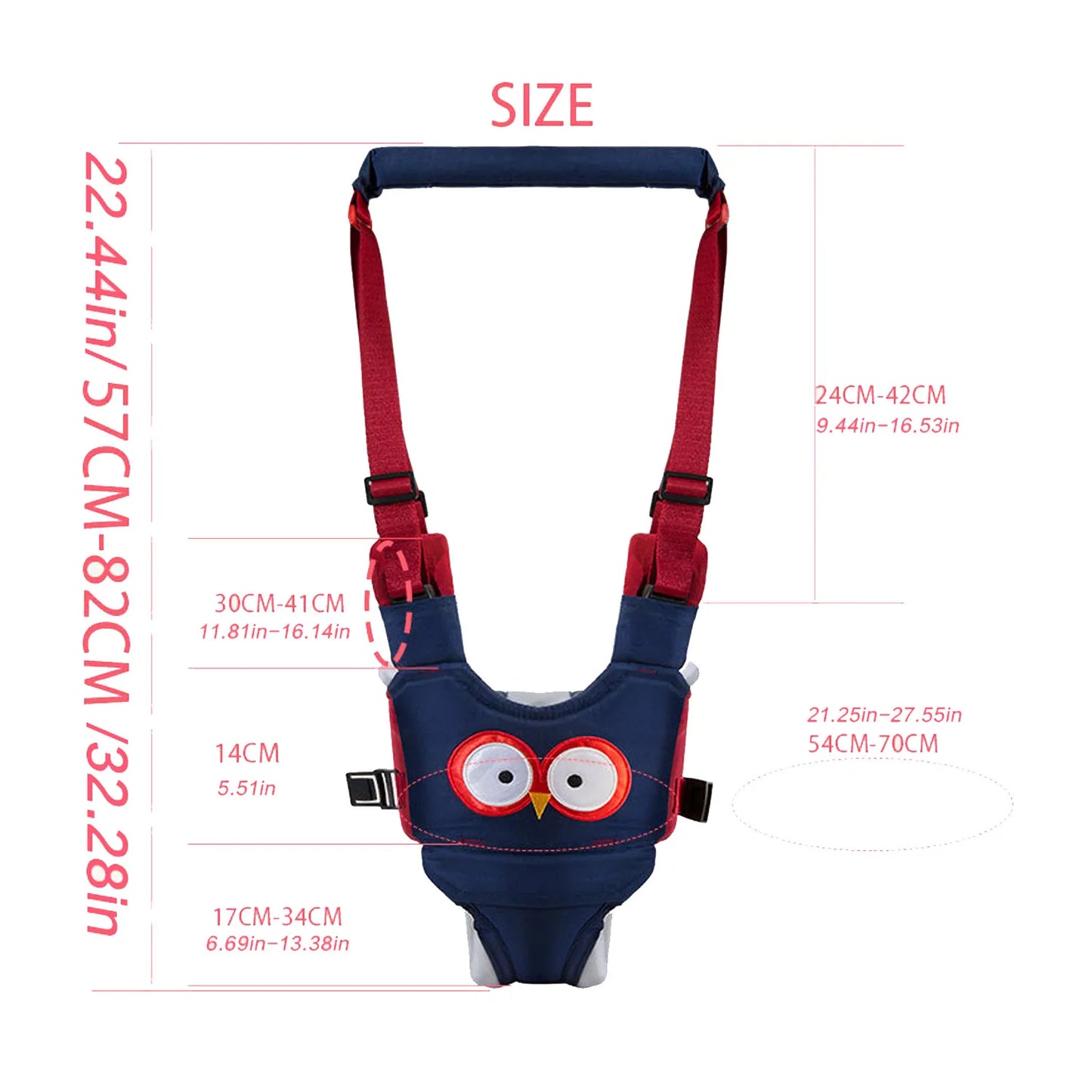Baby Walker Strap Detachable Toddler Walking Aid Support Tool