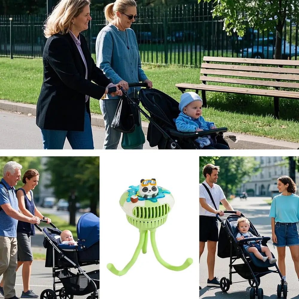 Baby Fan For Stroller And Car Seat 3 Speed Clip On Quiet Pram Cooling Accessory For Toddler Outdoor Use