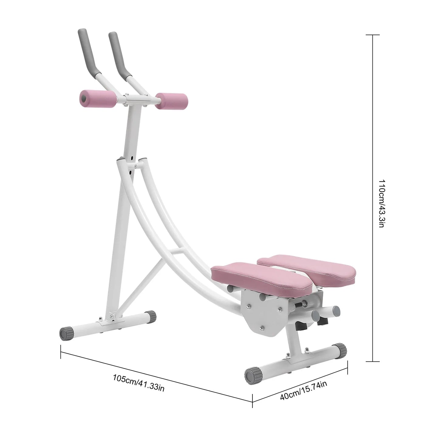 Abdominal Exercise Machine 150kg Capacity Foldable Home Gym