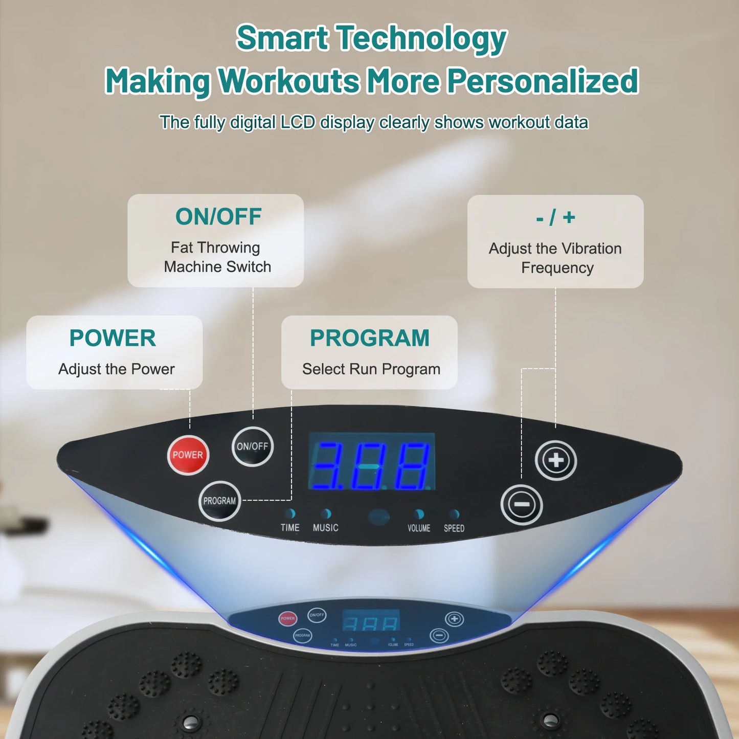 Vibration Plate Exercise Machine Fat Burning Home Equipment