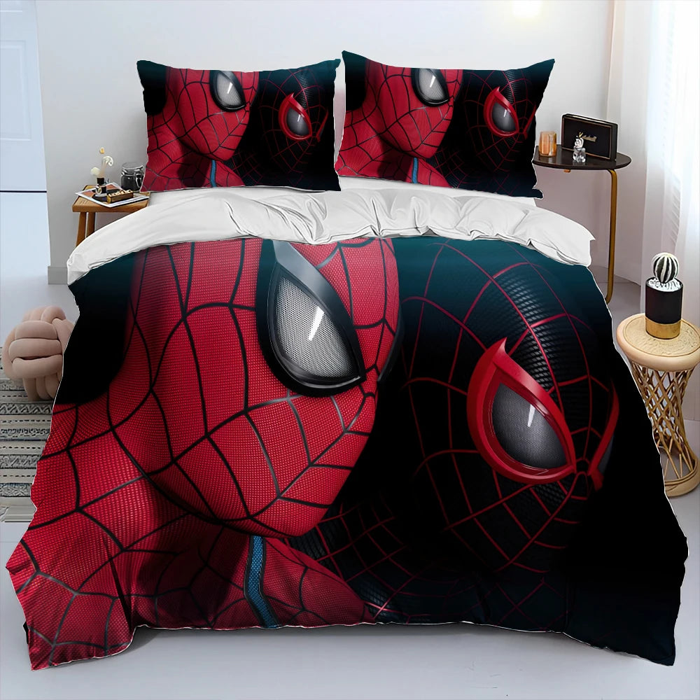 23 Style Spider Man Cartoon Marvel Comforter Bedding Set