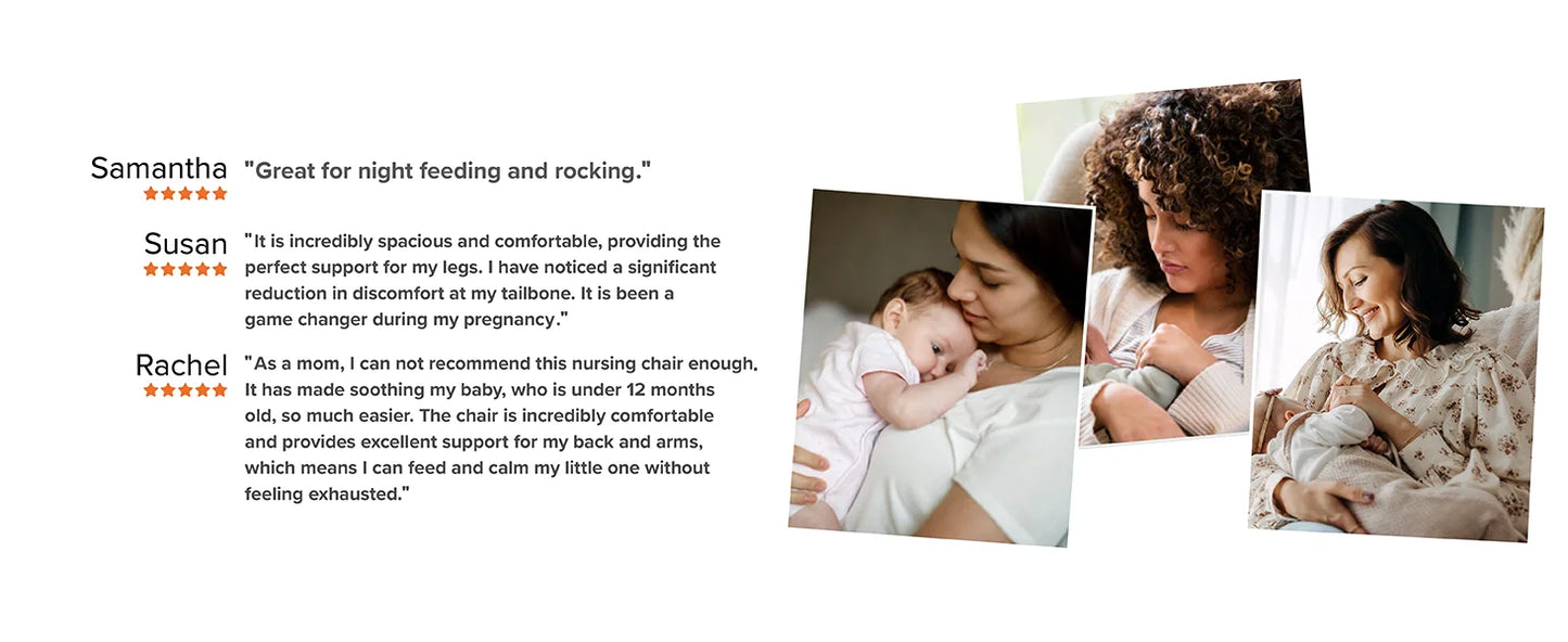 MAMAZING Electric Nursery Glider Recliner Breastfeeding Chair with USB Port Adjustable Armrests and Storage FSC Certified Mocha