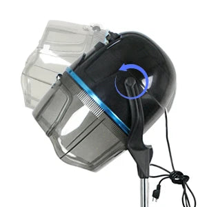 1300W Adjustable Hooded Hair Dryer Professional Stand Up Bonnet Hair Dryer Salon Equipment w Rolling Base