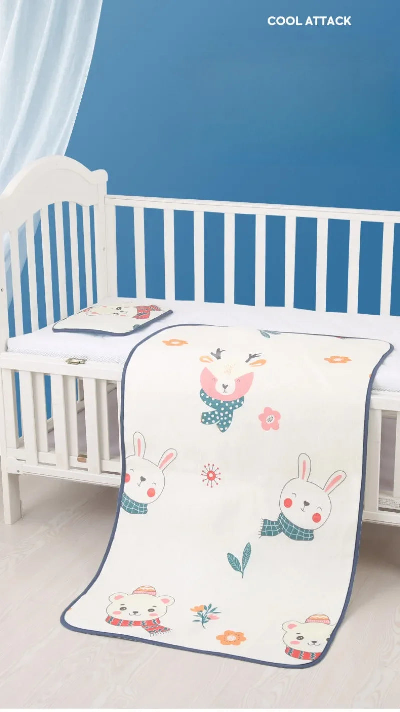 100x56cm Baby Summer Bedding Cool Mat Portable Set
