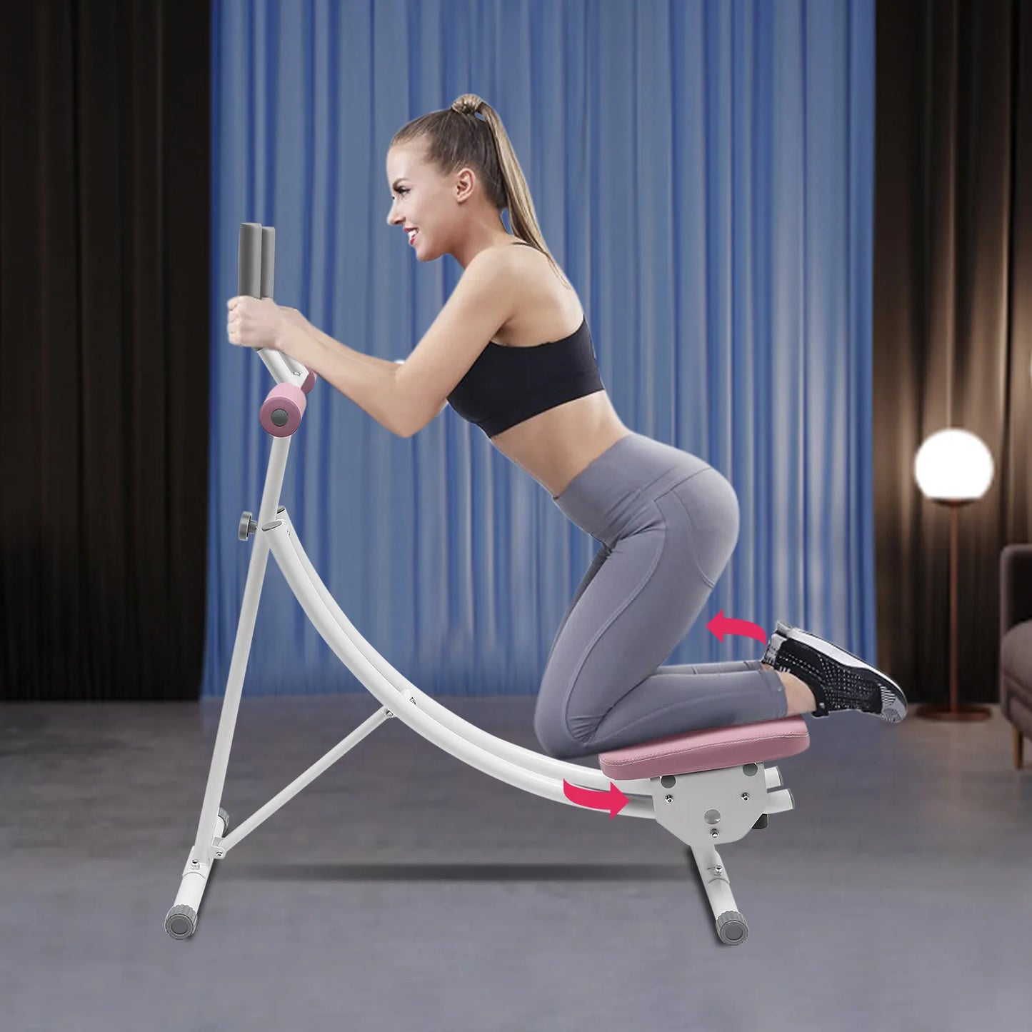 Abdominal Exercise Machine 150kg Capacity Foldable Home Gym