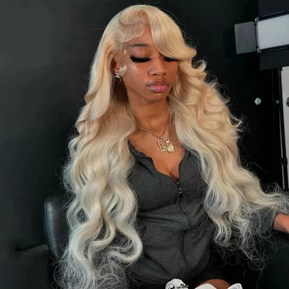 Body Wave 613 Hd Lace Frontal Wig 250 Density Honey Blonde