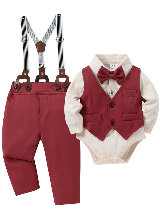 Baby Boy Clothes Wedding Outfit Suits 0-18 Months Set
