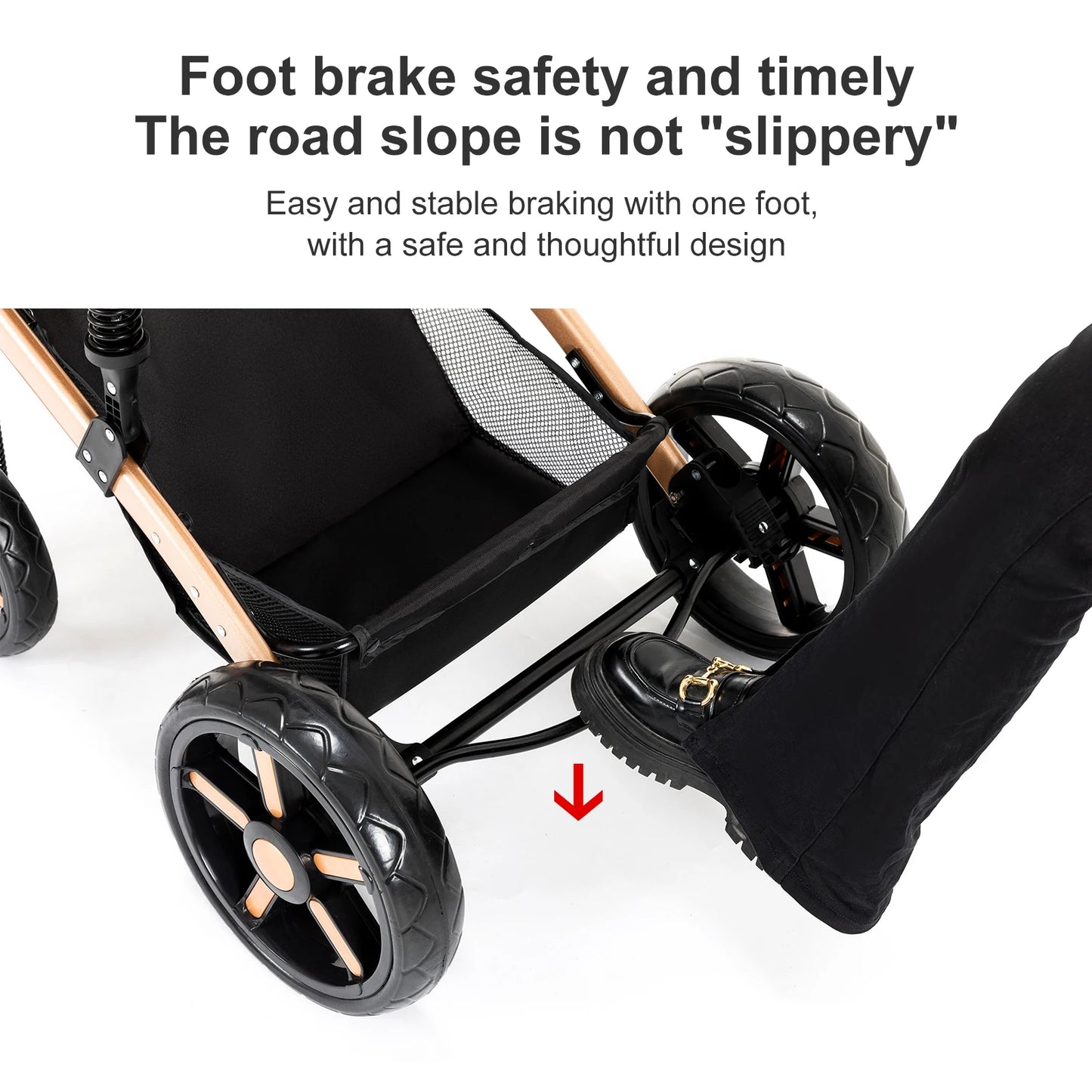 High Quality Newborn Lightweight Baby Stroller 3 in 1 ISOfix