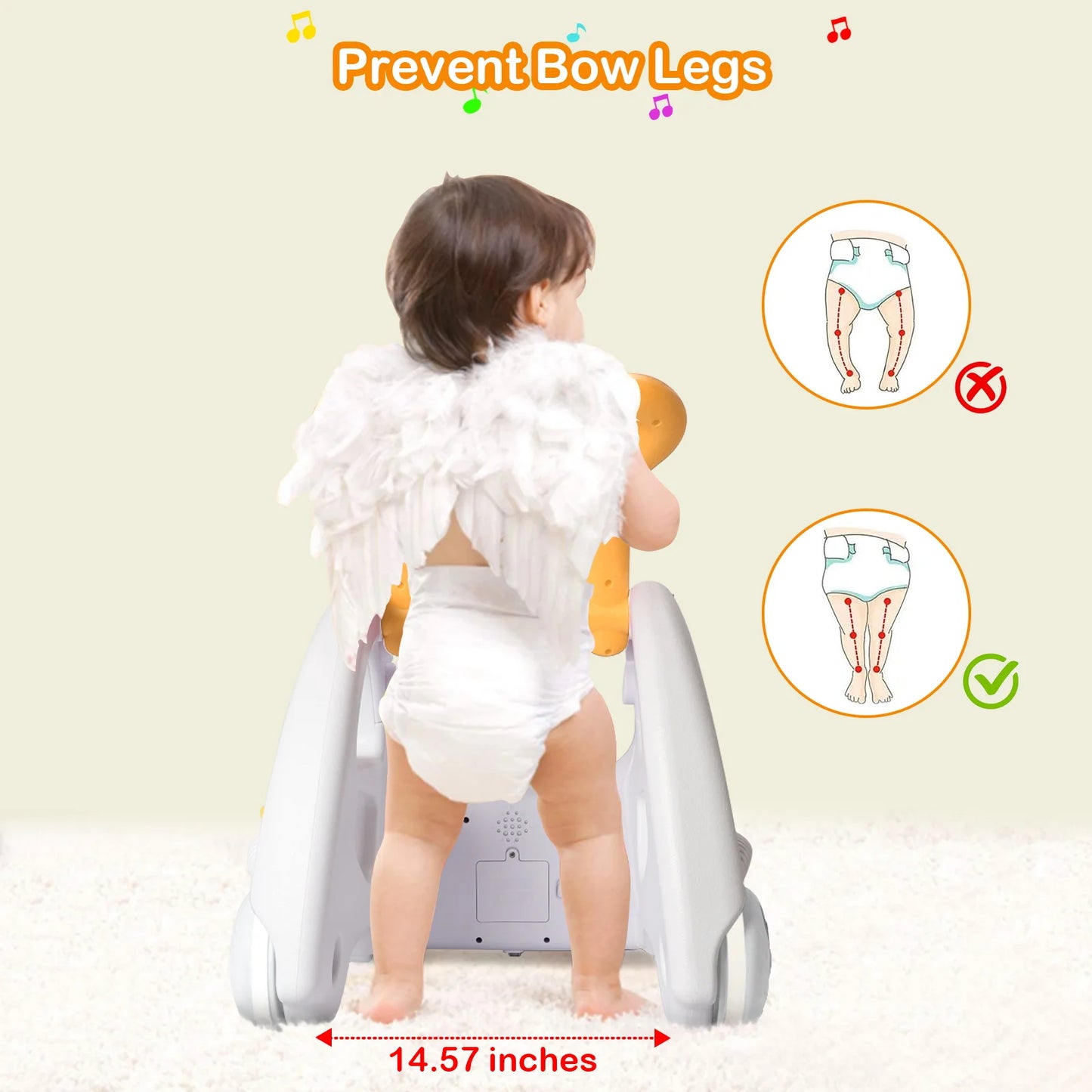 Educiro 4 In 1 Baby Walker for Boys and Girls Sit to Stand Learning Walker Baby Push Walker Learning Push Toys for Baby