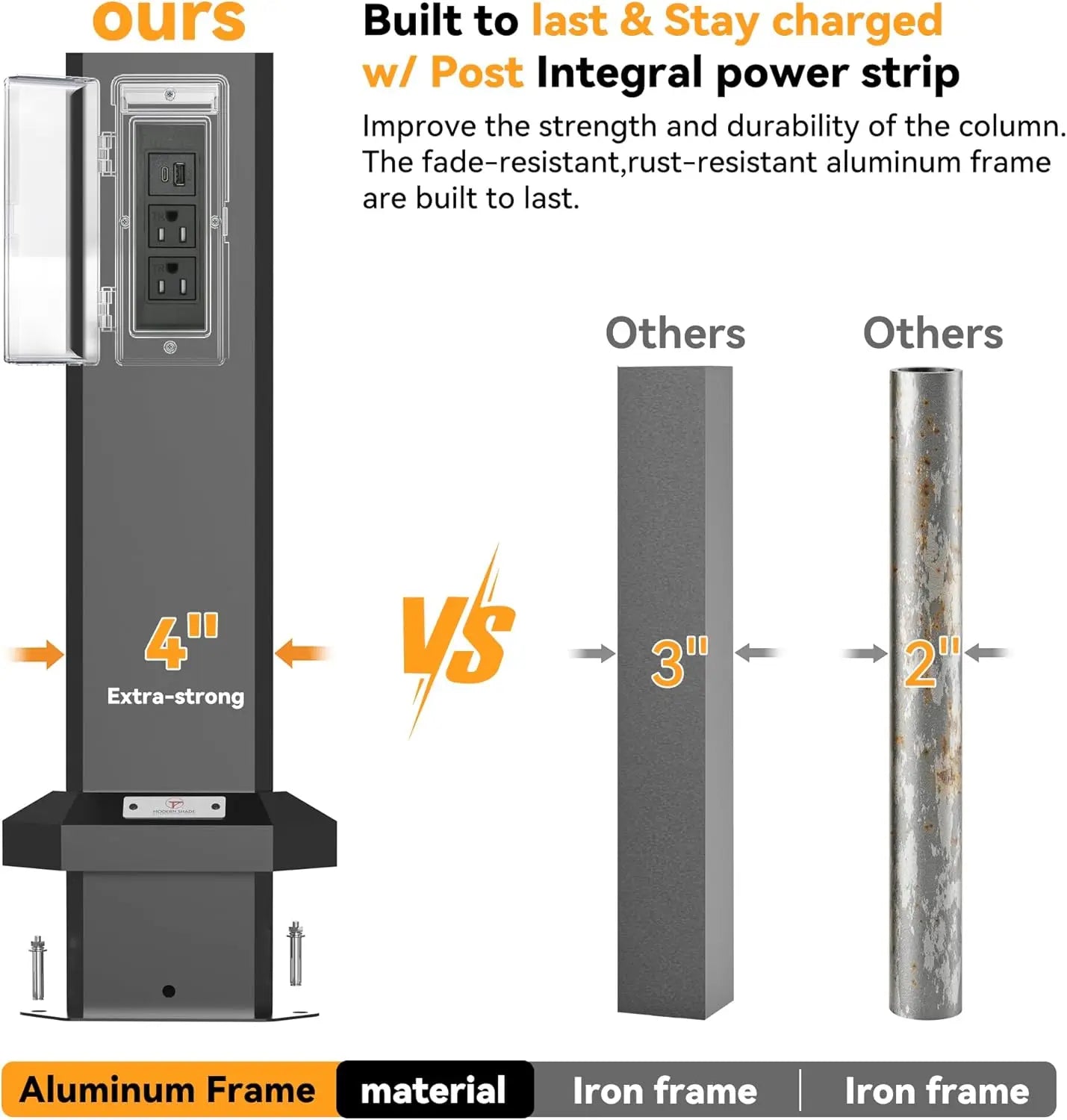 6 Feet X 8 Feet Aluminum BBQ Gazebos with Shelves and Ceiling Hook Grill Canopy Hardtop with Galvanized Steel Roof Outdoor Grill