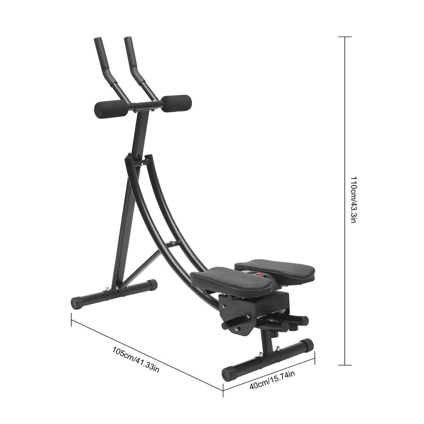 Abdominal Exercise Machine 150kg Capacity Foldable Home Gym