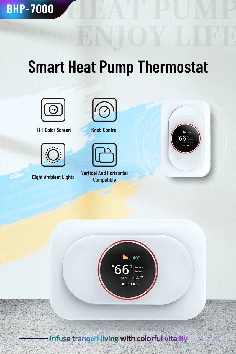 Beca Weekly Programmable Matter Smart Home Thermostat With TFT LCD Display Floor Heating Thermostat Alexa Google Assistant