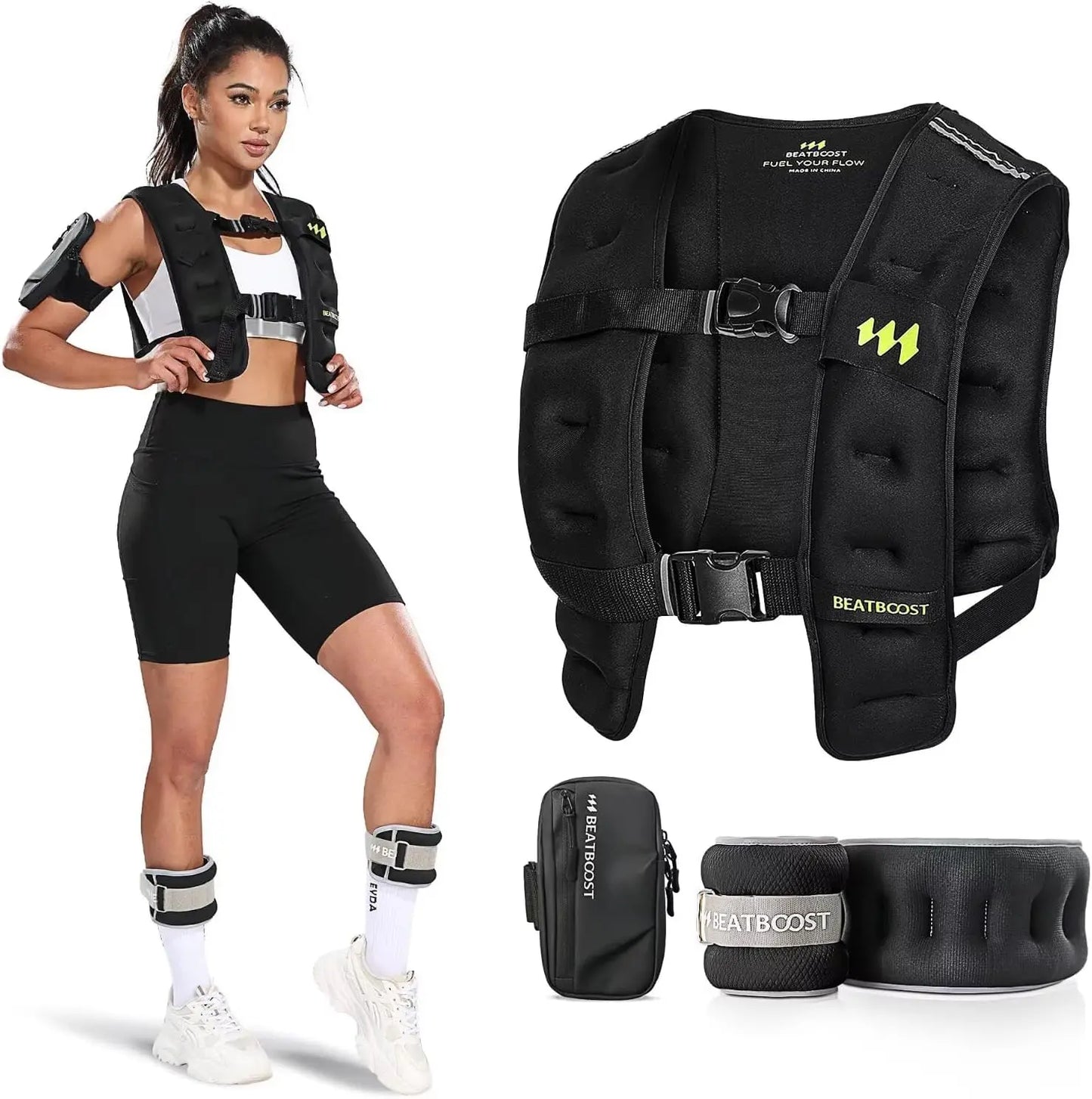 Weighted Vest With Iron Sand 10 To 40 Lb Fitness Kit