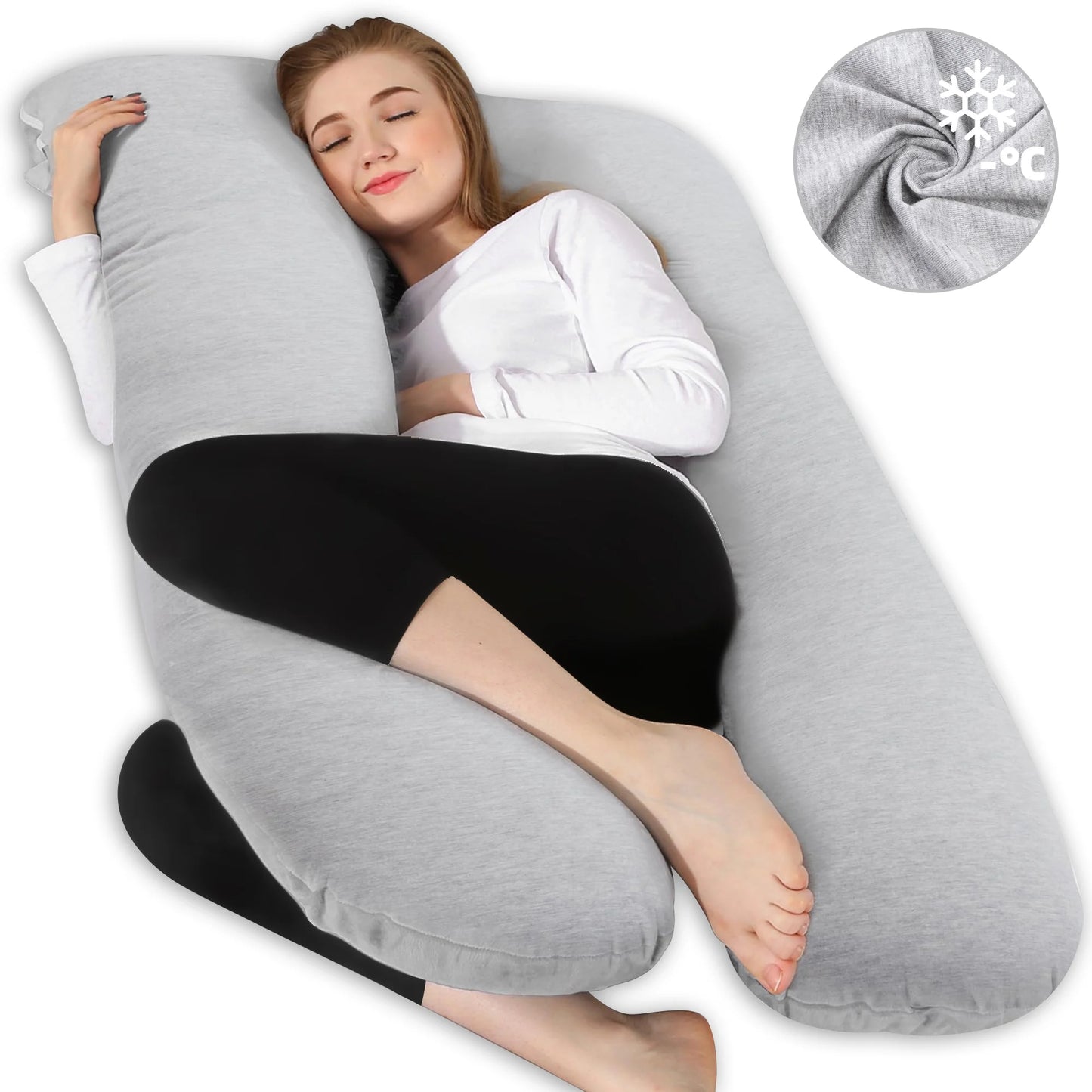 U Shape Pregnancy Pillows for Sleeping Large Body Pillows