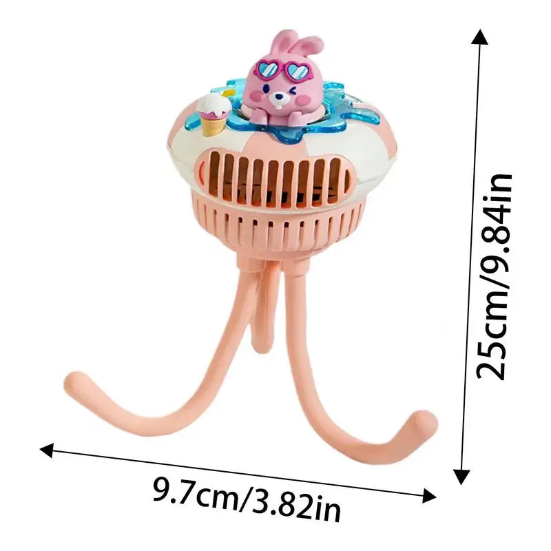 Baby Fan For Stroller And Car Seat 3 Speed Clip On Quiet Pram Cooling Accessory For Toddler Outdoor Use