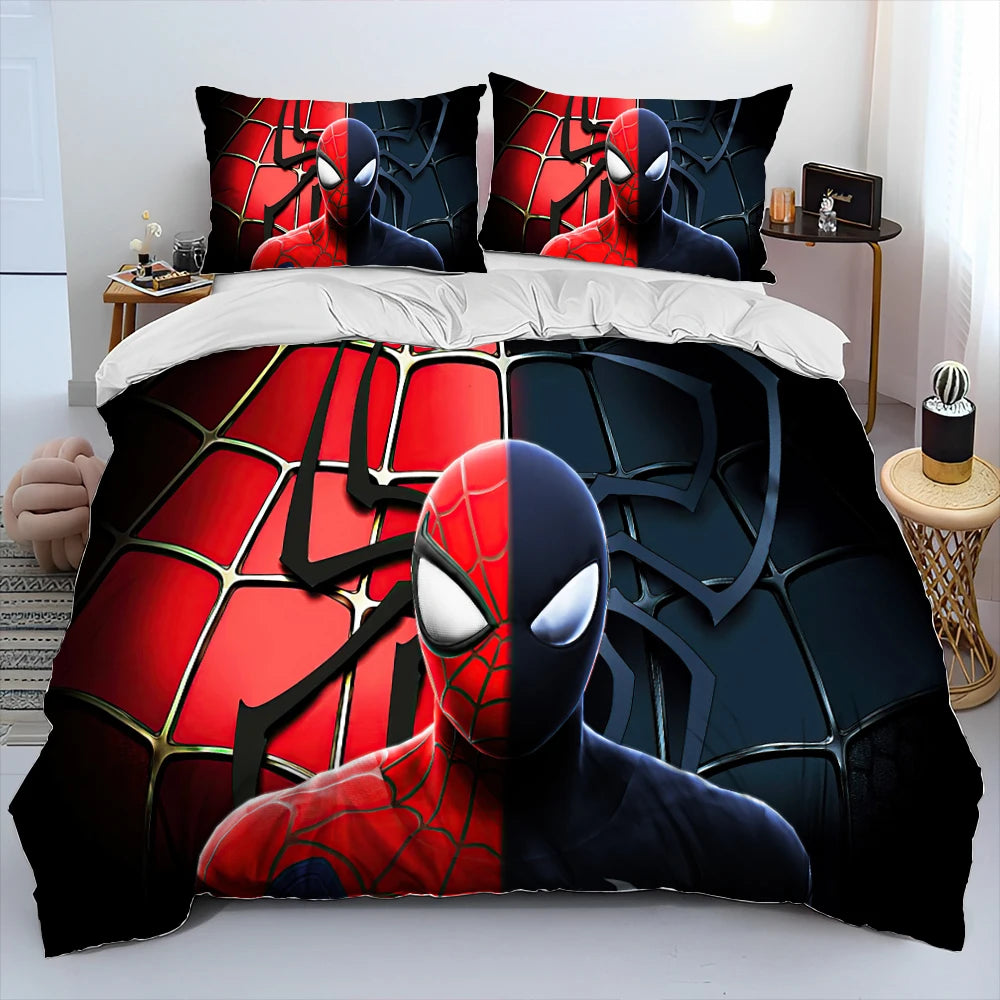 23 Style Spider Man Cartoon Marvel Comforter Bedding Set