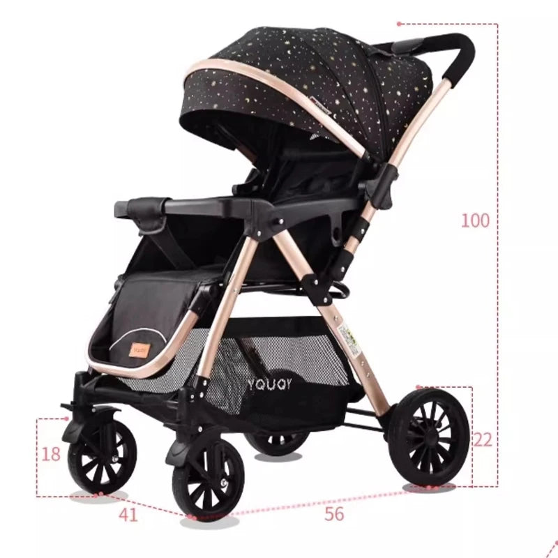 Twins Newborn 0-4 Years Old Baby Stroller Can Sit Lie Down