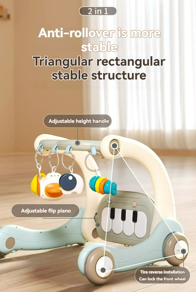 4 In 1 Newborn Baby Walker Fitness Frame With Music Light