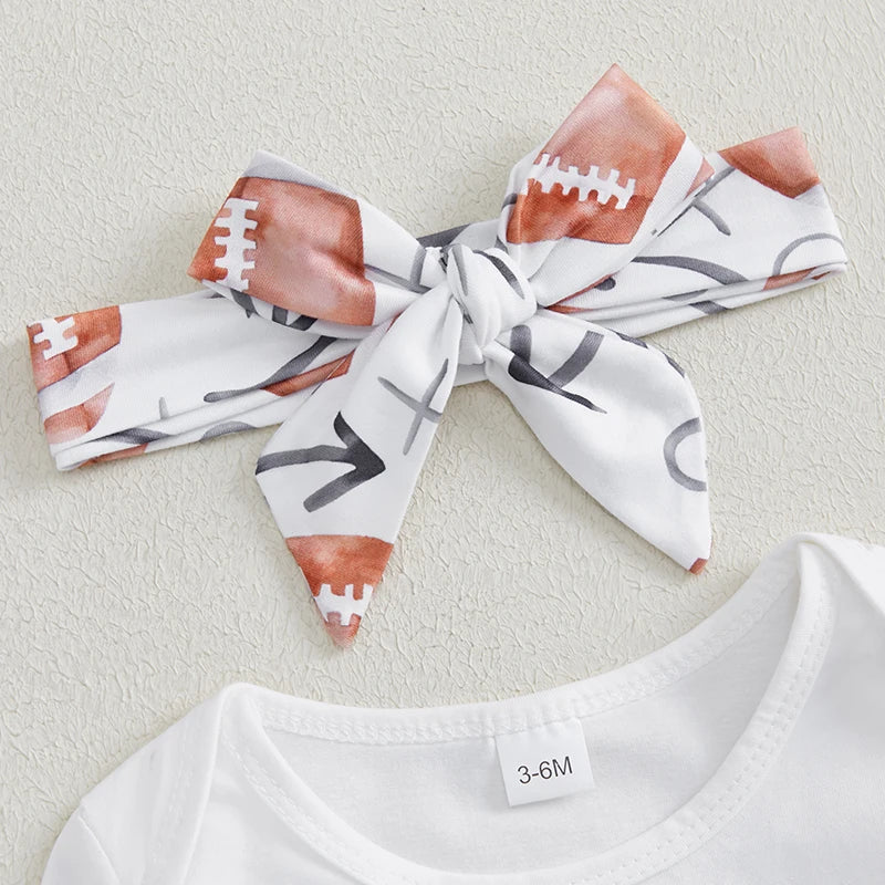 Baby Girls 3Pcs Fall Outfits Long Sleeve Romper Set