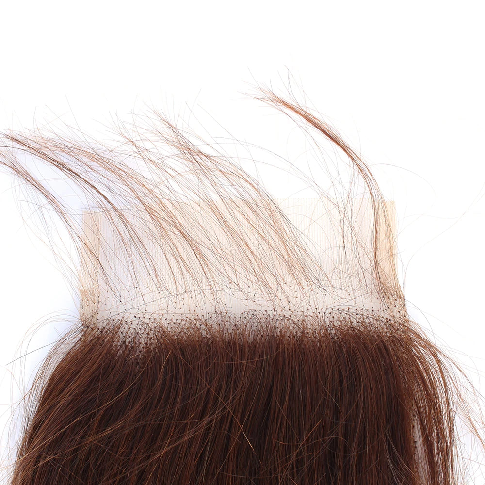 10A Brazilian Body Wave Bundles with 4x4 Lace Closure Brown Blonde Remy Human Hair