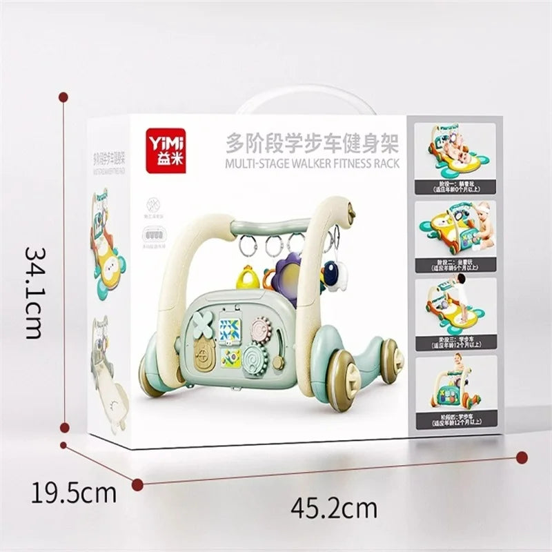 4 In 1 Newborn Baby Walker Fitness Frame With Music Light