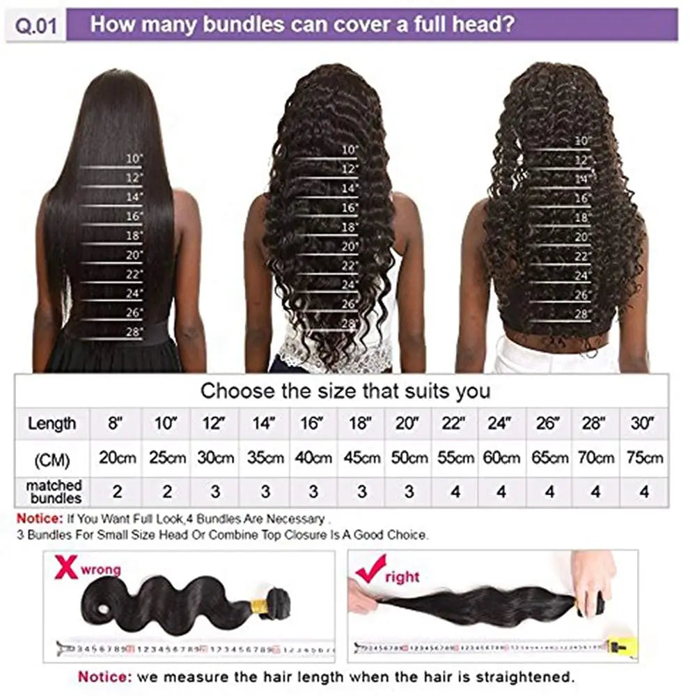 10A Brazilian Body Wave Bundles with 4x4 Lace Closure Brown Blonde Remy Human Hair