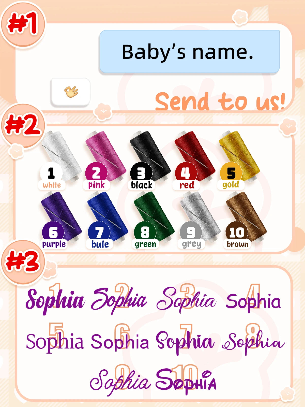 Premium Organic Cotton Baby Blanket Custom Embroidery Gift Set