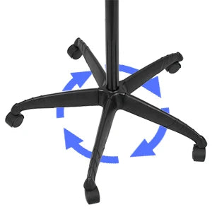 1300W Adjustable Hooded Hair Dryer Professional Stand Up Bonnet Hair Dryer Salon Equipment w Rolling Base