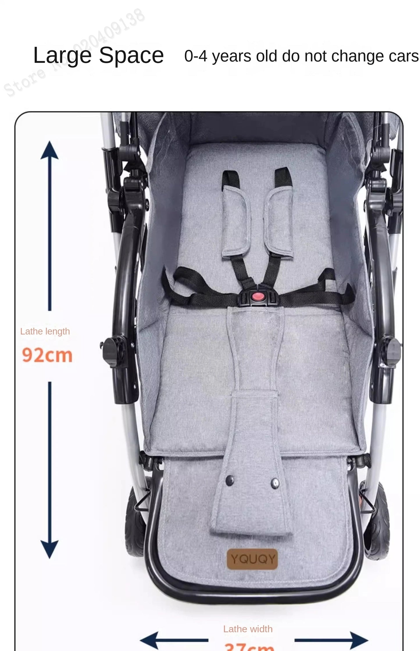 Twins Newborn 0-4 Years Old Baby Stroller Can Sit Lie Down