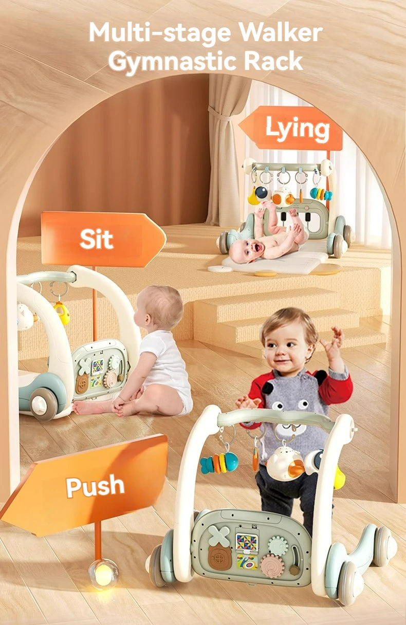 4 In 1 Newborn Baby Walker Fitness Frame With Music Light