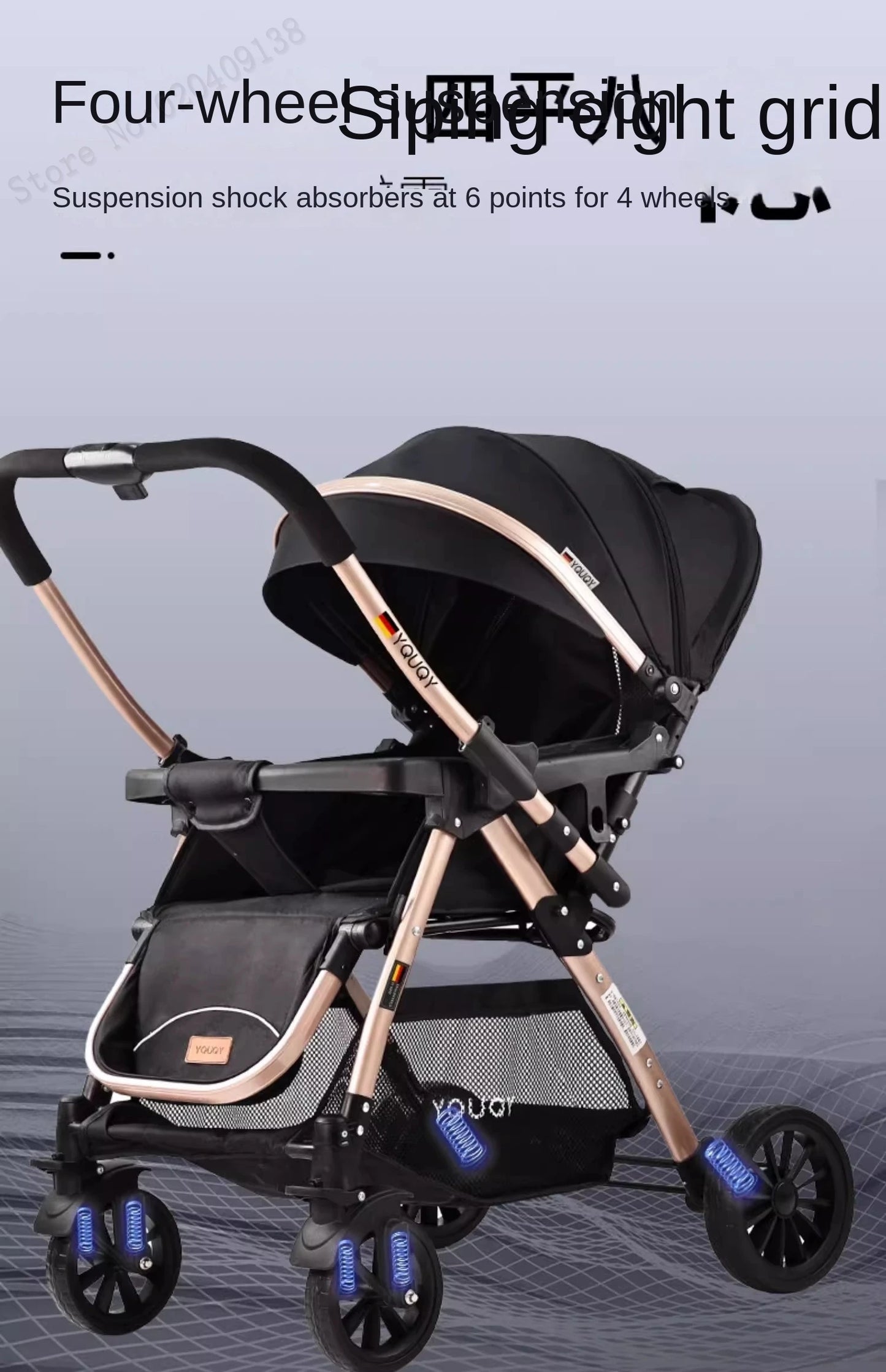 Twins Newborn 0-4 Years Old Baby Stroller Can Sit Lie Down