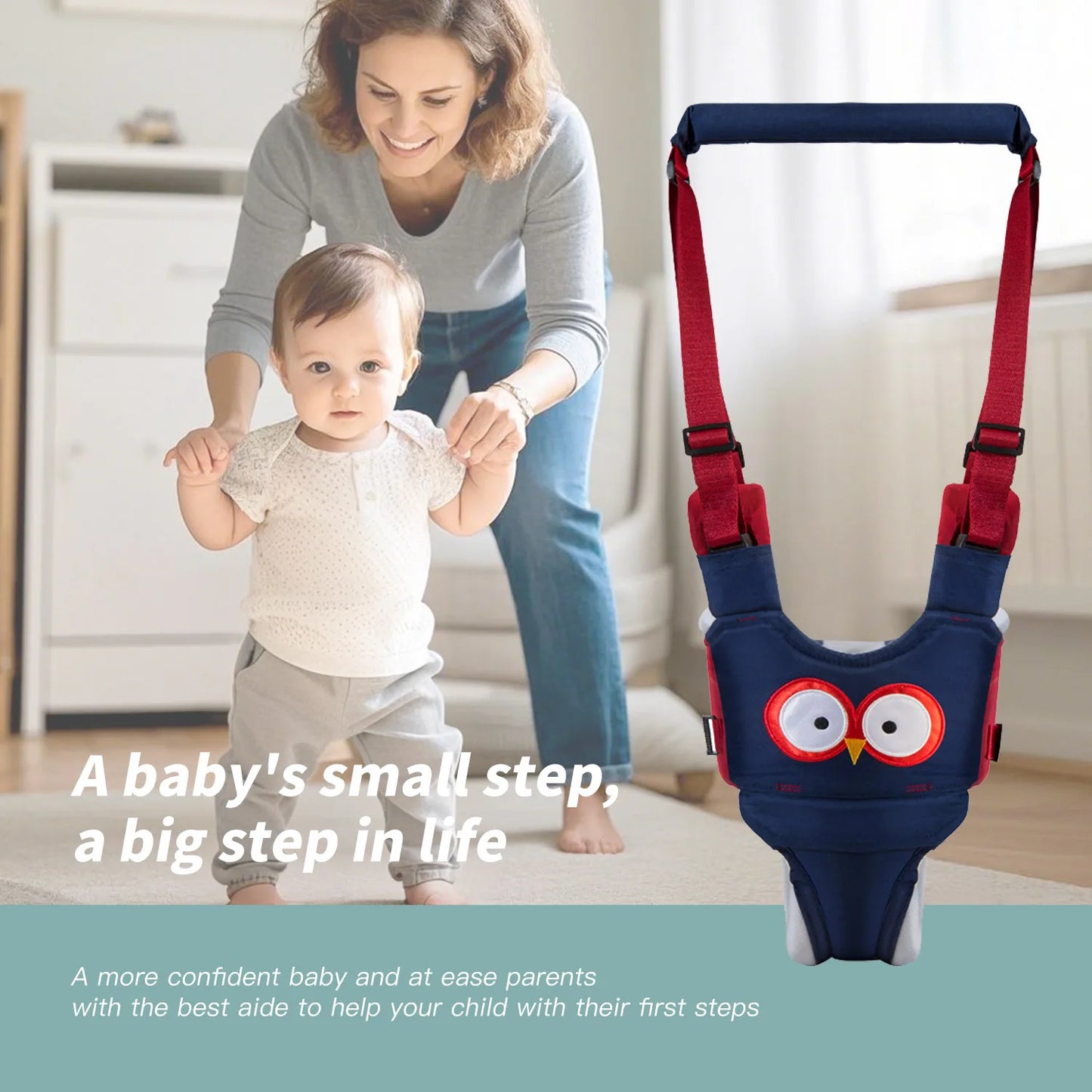 Baby Walker Strap Detachable Toddler Walking Aid Support Tool