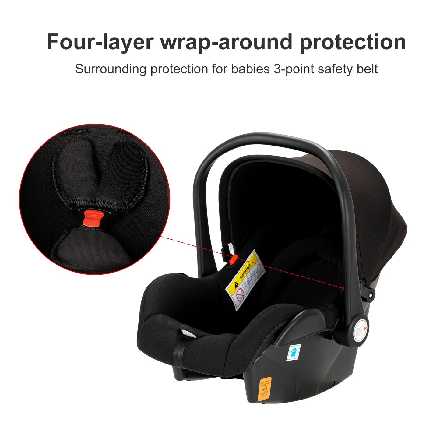 High Quality Newborn Lightweight Baby Stroller 3 in 1 ISOfix